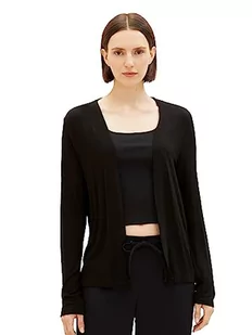 TOM TAILOR Damski kardigan Basic na lato, 2999 - Black, 3XL - Swetry damskie - miniaturka - grafika 1