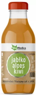 EkaMedica JaRo-Pol Sok 100% jabłko aloes kiwi 300 ml 3586561 - Soki i napoje niegazowane - miniaturka - grafika 1