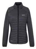 Kurtki i kamizelki sportowe damskie - Regatta Kurtka hybrydowa "Clumber" w kolorze antracytowym - miniaturka - grafika 1