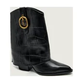 Botki damskie - Kurt Geiger Skórzane kowbojki 225-FOLD OVER - miniaturka - grafika 1