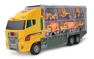 Samochody i pojazdy dla dzieci - Ciężarówka TIR transporter + metalowe auta maszyny budowlan - miniaturka - grafika 1