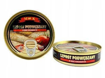 Szprot Podwędzany w Sosie Pomidorowym 160g Mk Data 22.03.2026