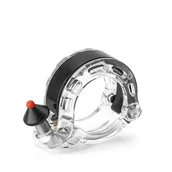 Dzwonki do roweru - Dzwonek rowerowy w kształcie litery Q 100db - przezroczysty ROCKBROS - miniaturka - grafika 1