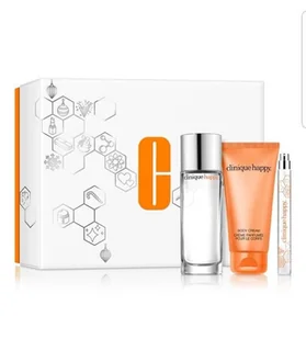 Clinique Happy Eau de Parfum 50ml. + Body Cream 75ml. + Miniatura EDP 10ml. ZESTAW - Zestawy perfum damskich - miniaturka - grafika 1