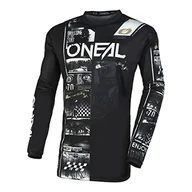 Odzież motocyklowa - Oneal Element Attack młodzieżowa koszulka motocrossowa, czarno-biały, 6�7 lat - miniaturka - grafika 1