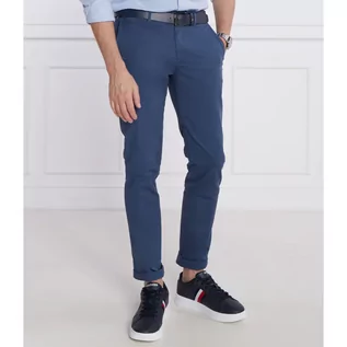 Spodnie męskie - Tommy Hilfiger Spodnie chino | Slim Fit | pima - grafika 1