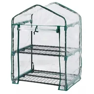 Szklarnie ogrodowe - Szklarnia balkonowa ogrodowa tunel 69x49x95cm folia PVC metalowa konstrukcja NEO 15-900 - miniaturka - grafika 1