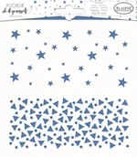 Scrapbooking - Aladine Szablon, trójkąty i gwiazdki - miniaturka - grafika 1