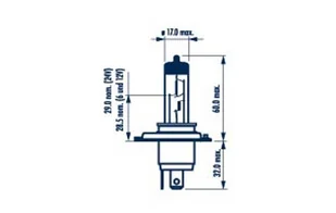ŻARÓWKA H4 CONTRAST PLUS 60/55W 98654 - Żarówki samochodowe - miniaturka - grafika 1