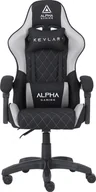 Fotele gamingowe - Fotel Alpha Gaming Kevlar Szary Tkanina Materiał - miniaturka - grafika 1