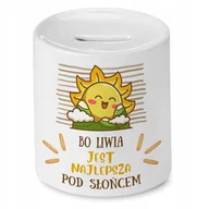 Skarbonki - Skarbonka Dla Liwii na Urodziny na Prezent z Nadrukiem ze Zdjęciem + Opakowanie na prezent (wzór 03) - miniaturka - grafika 1