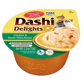Przysmaki dla kotów - INABA Cat Dashi Delights kurczak płatki bonito 70g - miniaturka - grafika 1