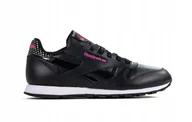 Buty sportowe damskie - Buty damskie Reebok CL Leather Girl Squ CM9136 - miniaturka - grafika 1