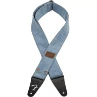Inne akcesoria gitarowe - Fender x Wrangler Riveted Denim Strap Light Indigo - miniaturka - grafika 1