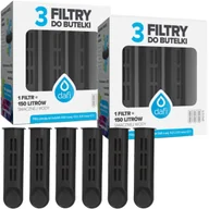 Wkłady filtrujące - 6x Filtr wkład filtrujący wodę do butelki DAFI SOLID SOFT czarne - miniaturka - grafika 1