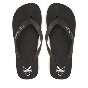 Japonki Calvin Klein Jeans Beach Sandal Flatform Tpu YW0YW01830 Czarny - Klapki i japonki damskie - miniaturka - grafika 1