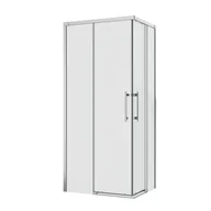 Kabiny prysznicowe - Kabina prysznicowa prostokątna Remix 100 x 80 x 195 cm chrom Sensea - miniaturka - grafika 1