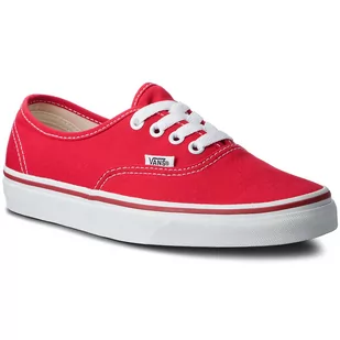 Vans Tenisówki Authentic VN000EE3RED Red - Trampki damskie - miniaturka - grafika 1
