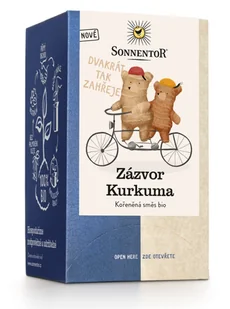 Sonnentor - Imbir Kurkuma, herbata w torebkach, ekologiczna, 18 szt. - Herbata - miniaturka - grafika 1