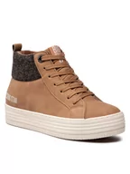 Sneakersy damskie - Big Star Sneakersy II274145 Camel - miniaturka - grafika 1