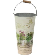 Donice - Ocynkowana Osłonka Dekoracyjna w Stylu Prowansalsk - miniaturka - grafika 1