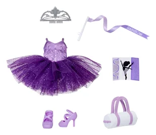 Rainbow High Fashion Pack Ballet Recital Zestaw ubrań dla lalek - Akcesoria dla lalek - miniaturka - grafika 1