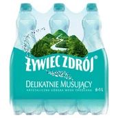 Desery dla dzieci - Żywiec Zdrój Delikatnie Musujący Woda źródlana 6 x 1 l - miniaturka - grafika 1