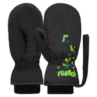 Odzież sportowa dziecięca - Rękawice zimowe dziecięce Reusch Kids Mitten 7700 czarny - miniaturka - grafika 1