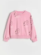 Bluzy dla dziewczynek - Reserved - Bluza z nadrukiem Pusheen - fioletowy - miniaturka - grafika 1