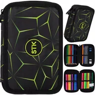 Piórniki - Starpak Piórnik Dwukomorowy z Wyposażeniem Geometric 553007 - miniaturka - grafika 1