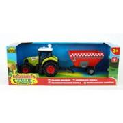 Samochody i pojazdy dla dzieci - Traktor z przyczepą w pudełku (dźwięki) 030447 Dromader - miniaturka - grafika 1