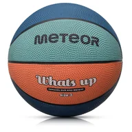 Piłka nożna - Piłka Koszykowa Meteor What's Up 3 Morski/pomarańczowy - miniaturka - grafika 1