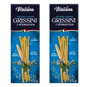 Paluszki - NaturaVena Paluszki chlebowe Grissini z rozmarynem Zestaw 2 x 125 g Bio - miniaturka - grafika 1