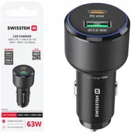 Ładowarki samochodowe - Swissten Car Charger USB-C PD / USB 63W - miniaturka - grafika 1