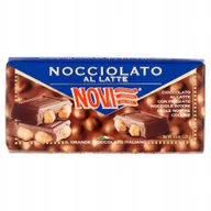 Cukier i słodziki - NOVI Czekolada mleczna z orzechami Nocciolato Al Latte 130g - całe orzechy - miniaturka - grafika 1