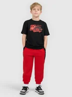Spodnie i spodenki dla chłopców - 4F Spodnie dresowe joggery chłopięce - czerwone 164 (13-14 lat) - miniaturka - grafika 1
