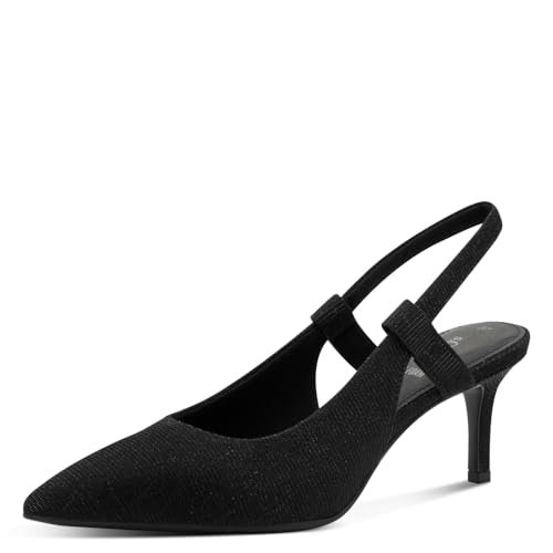 s.Oliver Damskie czółenka Sling 5-29601-44, czarny brokat, 40 EU, Black Glitter, 40 EU