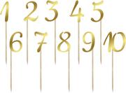 Sylwester - Numery na stół złote - 10 szt. - miniaturka - grafika 1