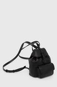 Plecaki - Furla plecak skórzany damski kolor czarny mały gładki - miniaturka - grafika 1