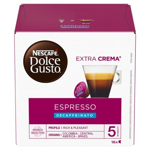 Nescafé Dolce Gusto Espresso Decaff – 16 kapsułek