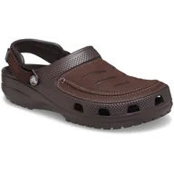 Klapki i japonki męskie - Męskie kapcie Crocs Yukon Vista II LR Clog M Rozmiar butów (UE): 42-43 / Kolor: brązowy - miniaturka - grafika 1