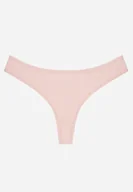 Majtki damskie - Różowe Gładkie Majtki Stringi z Bawełną Chrysile - miniaturka - grafika 1