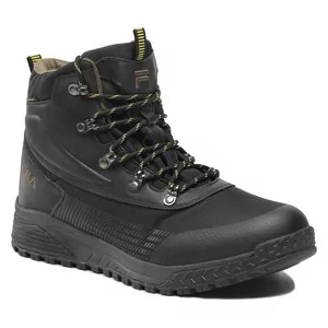 Buty trekkingowe damskie - Trekkingi Fila - Hikebooster Mid FFM0166.83163 Black/Warm Olive - grafika 1