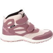 Buty dla chłopców - Jack Wolfskin Dzieci uniseks WOODLAND TEXAPORE MID VC K buty do chodzenia, ash mauve, 32 EU - miniaturka - grafika 1