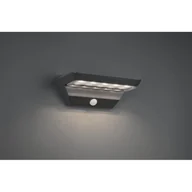 Lampy ogrodowe - RL MENDOZA Antracyt LED 5W Solarne zasilanie 3000K z czujnikiem ruchu i zmierzchu Kinkiet zewnętrzny RL R22241142 R22241142 - miniaturka - grafika 1
