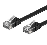 Kable miedziane - Techly ICOC U6A-FL-010BKT - kabel sieciowy (1 m, Cat6a, U/UTP (UTP), RJ-45, RJ-45, czarny) - miniaturka - grafika 1