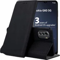 Etui i futerały do telefonów - ETUI Z KLAPKĄ DO NOKIA G60 CZARNE ZAMYKANE MAGNETYCZNE KABURA FUTERAŁ FLIP - miniaturka - grafika 1