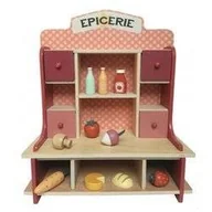 Zabawy w naśladowanie dorosłych - Drewniany mały sklep spożywczy do zabawy Egmont Toys - miniaturka - grafika 1