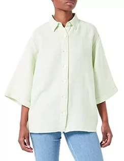 Koszulki i topy damskie - Wrangler Damska koszulka z długimi rękawami, Seacrest Green, S - grafika 1