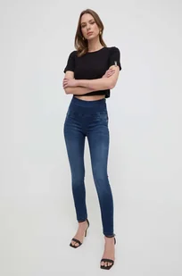 Patrizia Pepe jeansy damskie kolor niebieski - Spodnie damskie - miniaturka - grafika 1